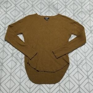 Express Olive Green Ribbed Sweater